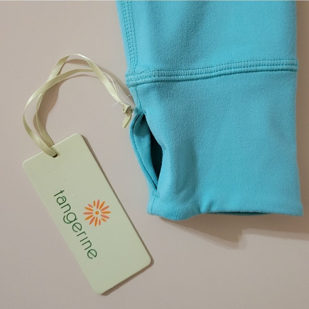 Tangerine Athleta Women's Aqua Mint Zippered Jacket - Picture 9 of 15